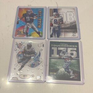Dallas Cowboys Football Trading Cards Set. Troy Aikman and Emmitt Smith